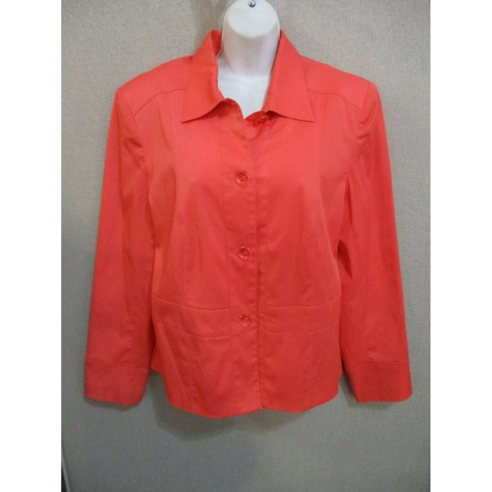 Requirements Dressy Soft Shell Jacket Size 16 Coral Color